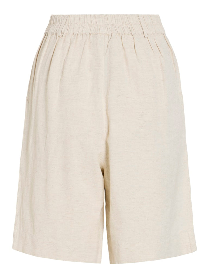 Viprisilla Hw Bermuda Shorts/vol - Noos - Beige