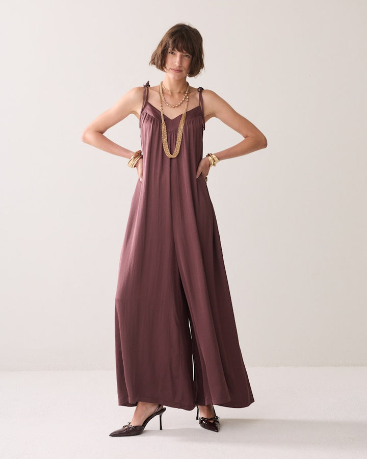 Jumpsuit Silky Touch - Bordeaux
