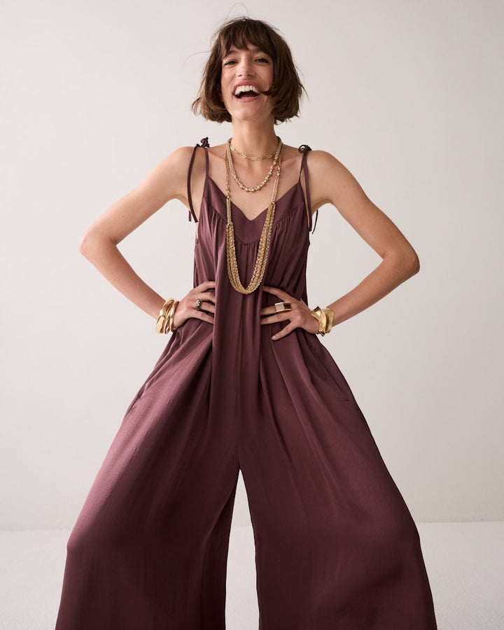 Jumpsuit Silky Touch - Bordeaux