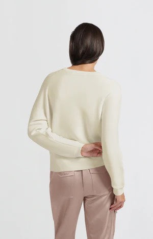 Sweater With Seam Details - Off-white