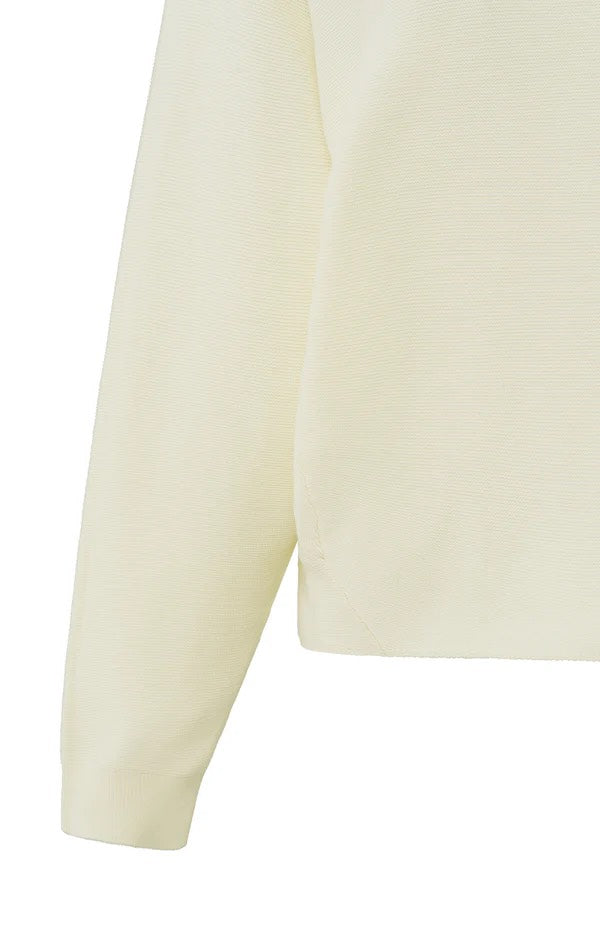 Sweater With Seam Details - Off-white