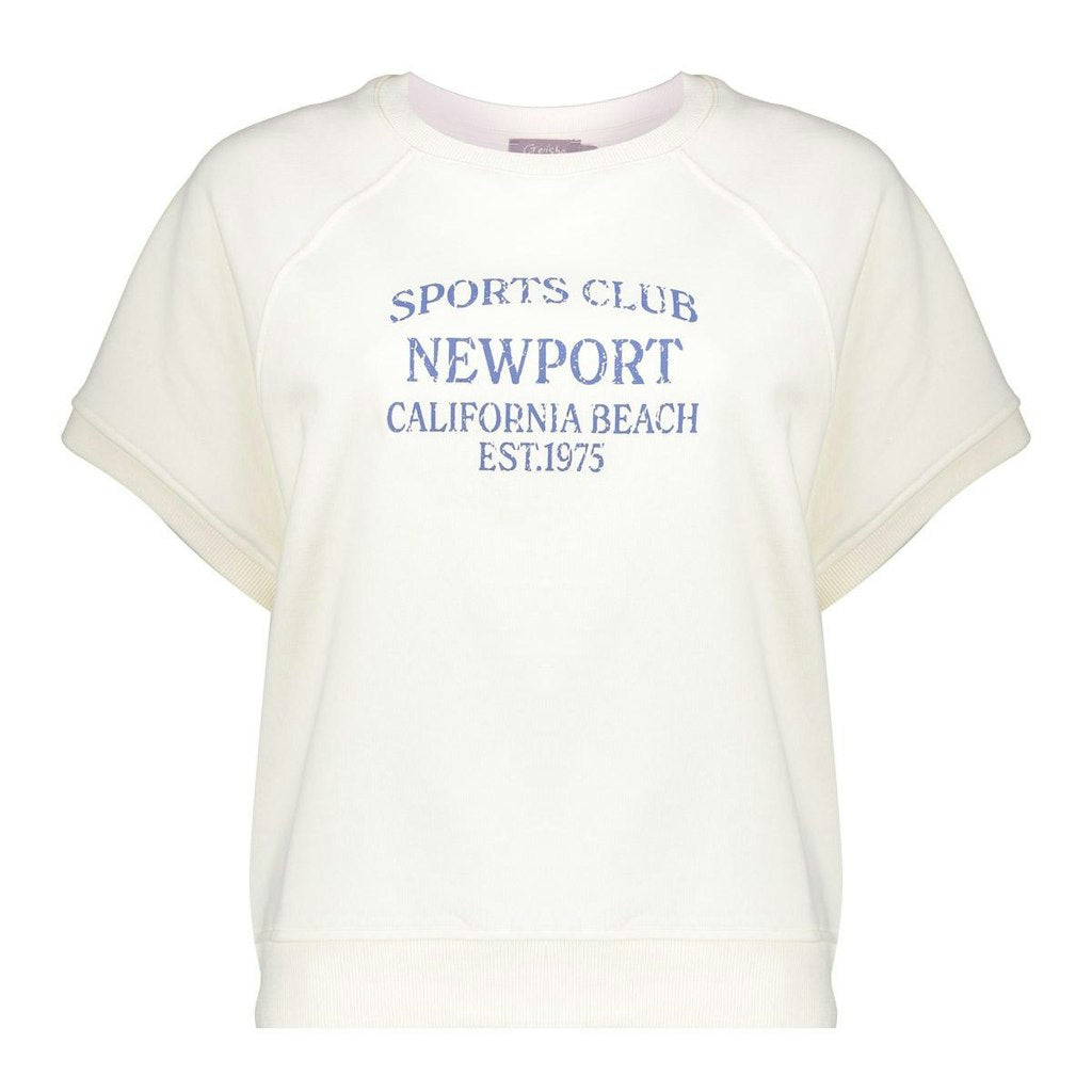 Sweater Short Sleeves ''sports Club'' - Off-white