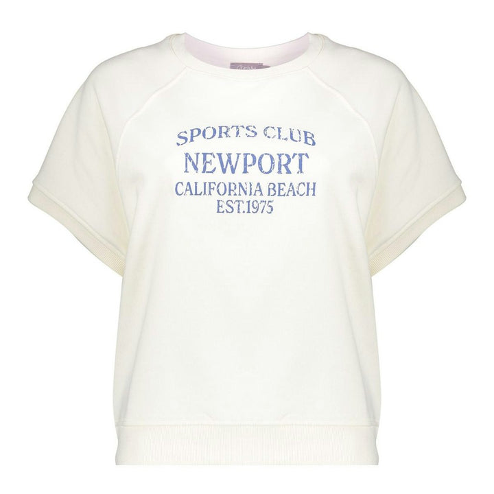 Sweater Short Sleeves ''sports Club'' - Off-white