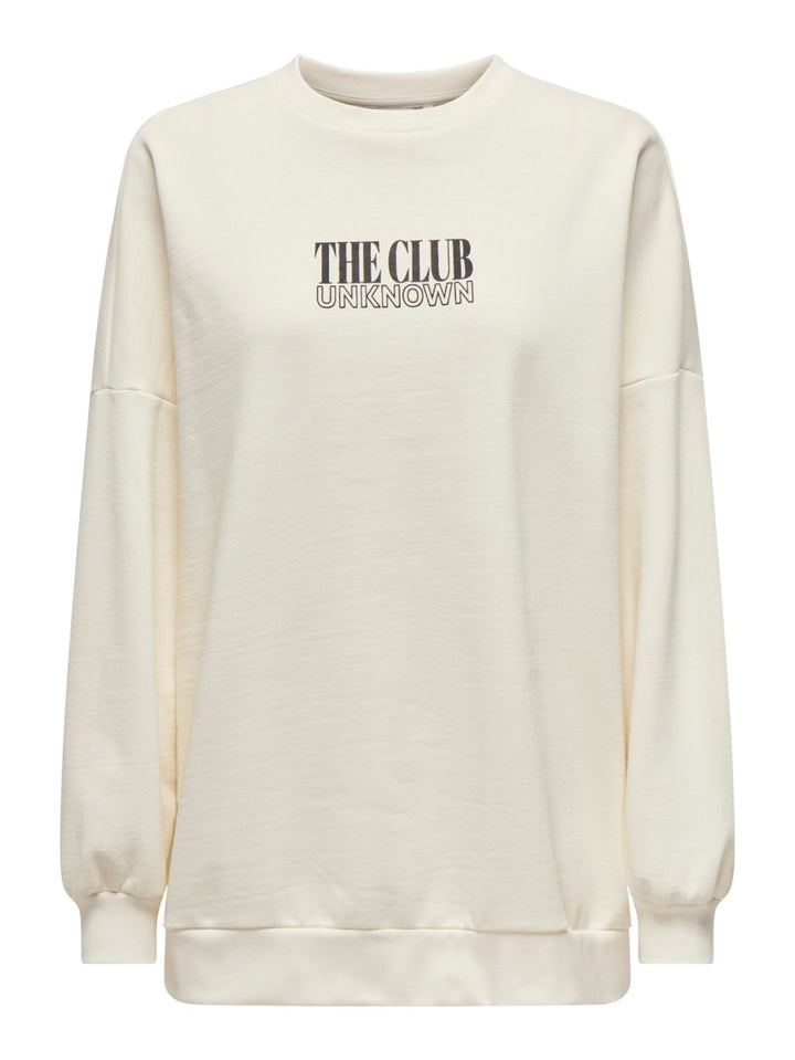 Onldaze L/s Party O-neck Swt - Off-white