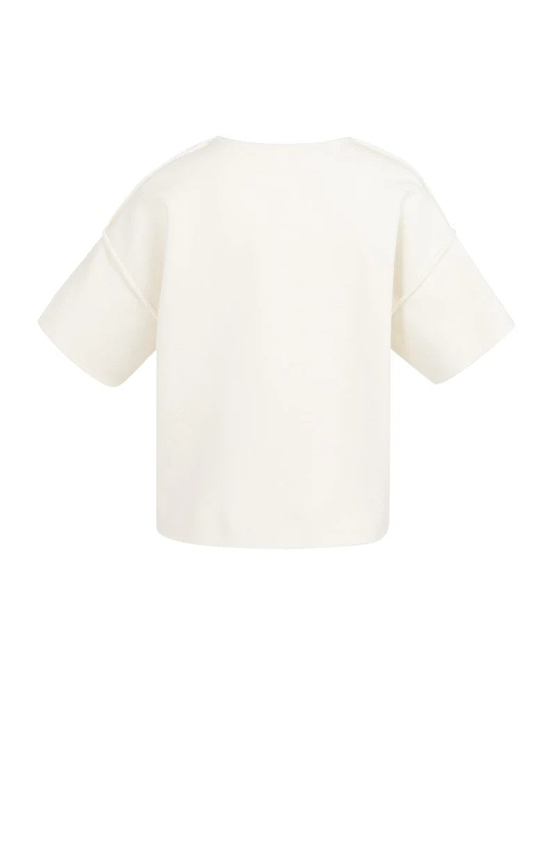 Sweater Met Korte Mouwen - Ecru