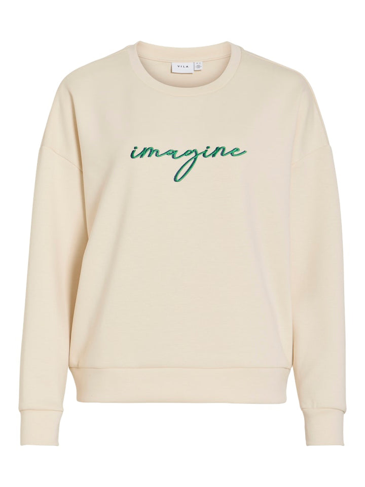Visiffi Imagine O-neck L/s Top/pb - Beige