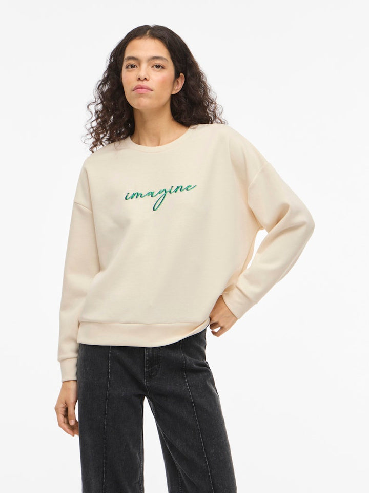 Visiffi Imagine O-neck L/s Top/pb - Beige