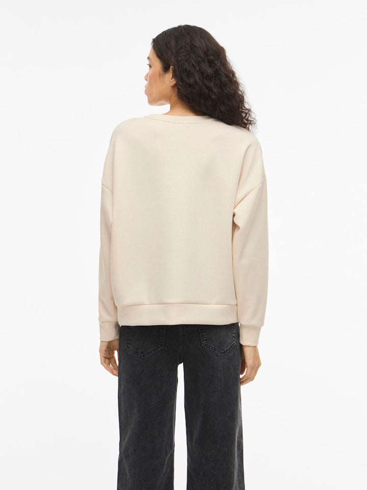Visiffi Imagine O-neck L/s Top/pb - Beige