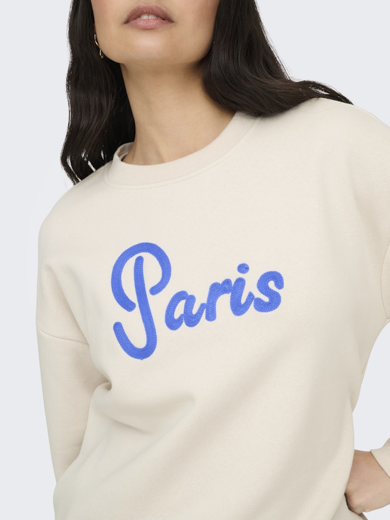 Onlfie L/s Print Box Swt - Beige