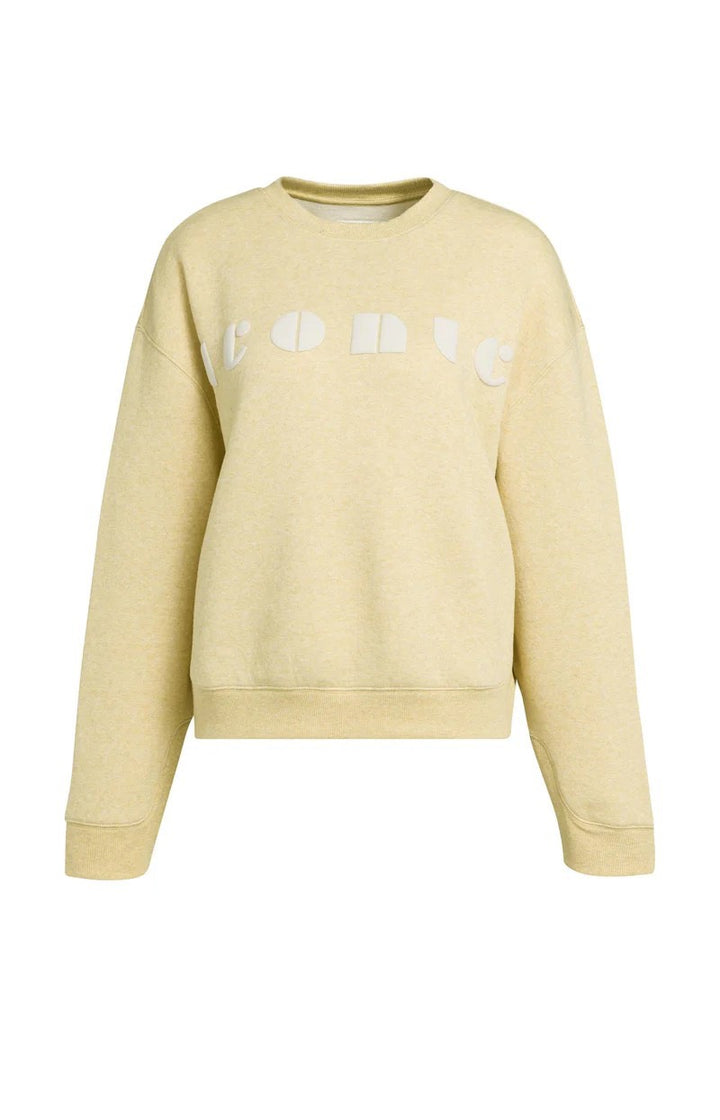 Sweater Met Artwork - Licht Geel