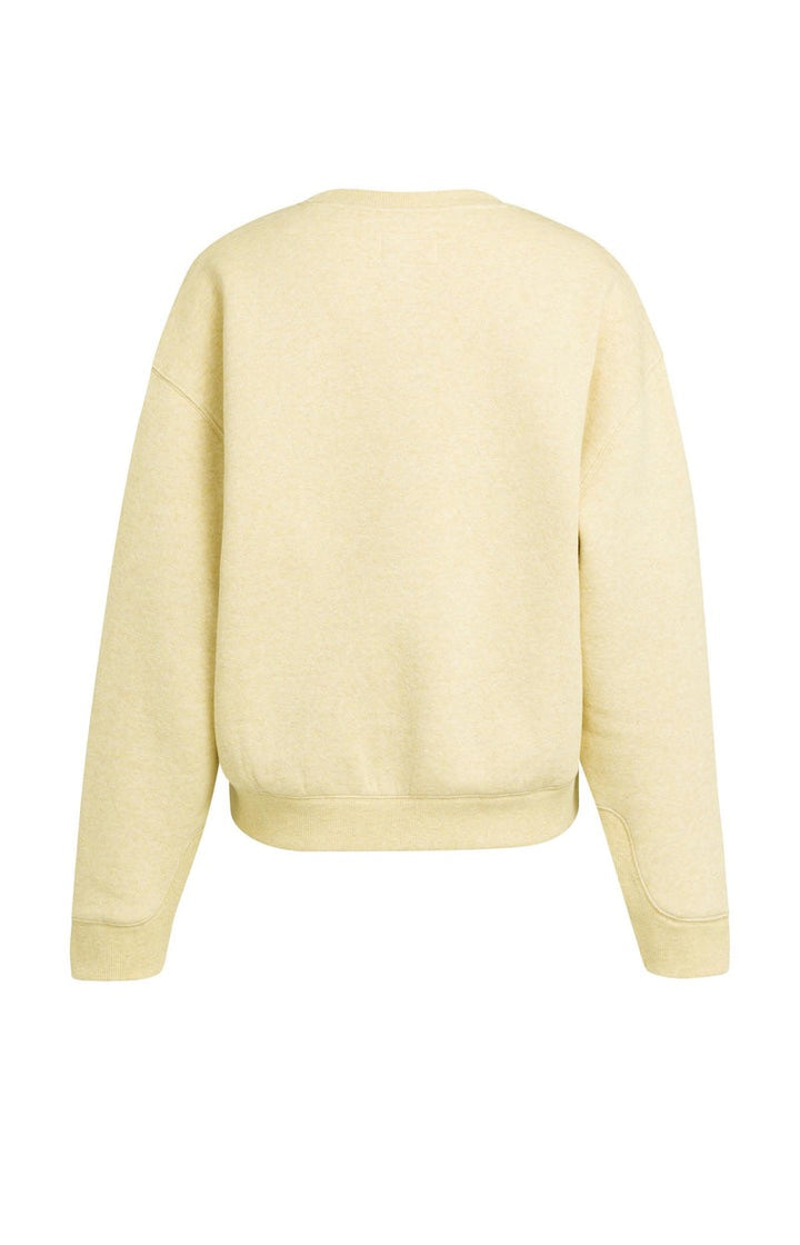 Sweater Met Artwork - Licht Geel