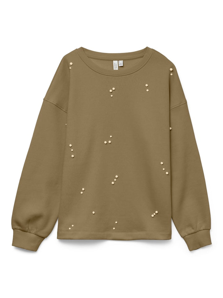 Vmfatilda L/s Sweatshirt Jrs Btq - Olijf