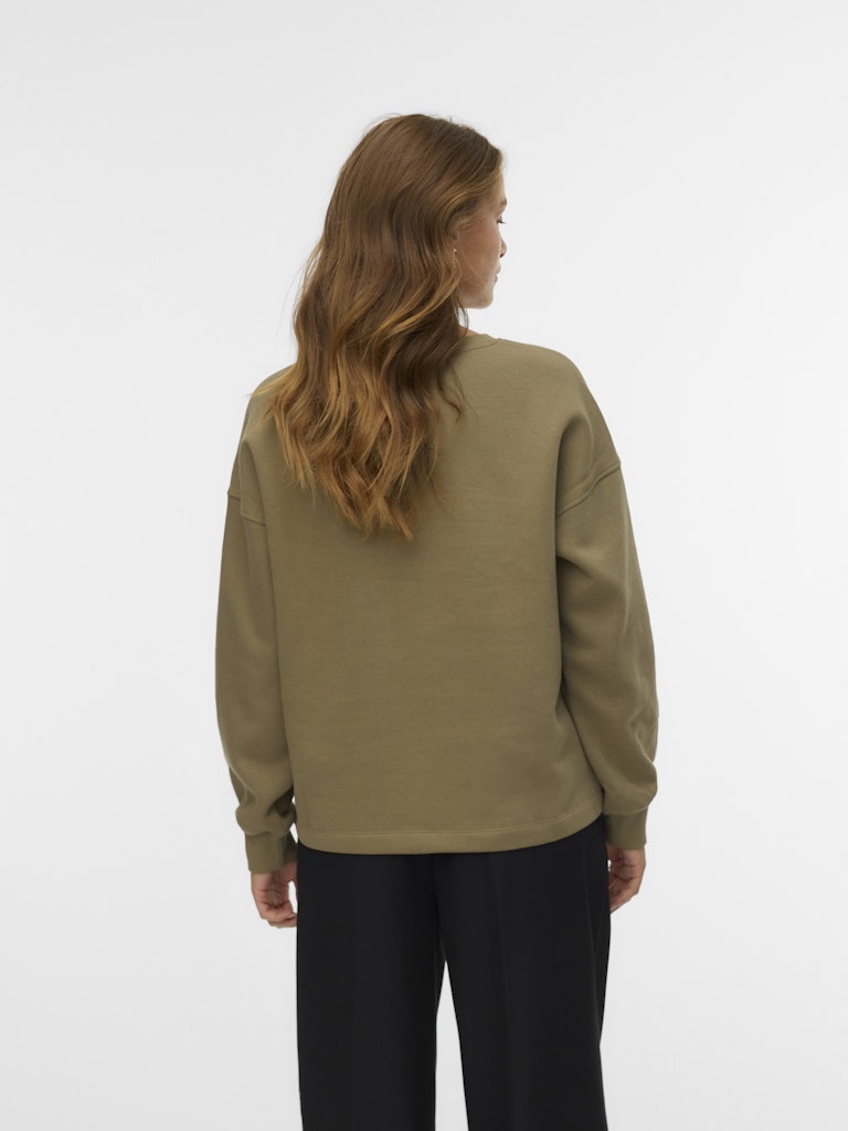Vmfatilda L/s Sweatshirt Jrs Btq - Olijf