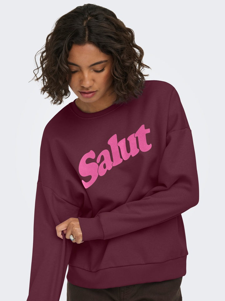 Onlzalenta Boxy L/s Box Cs Swt - Lichtblauw