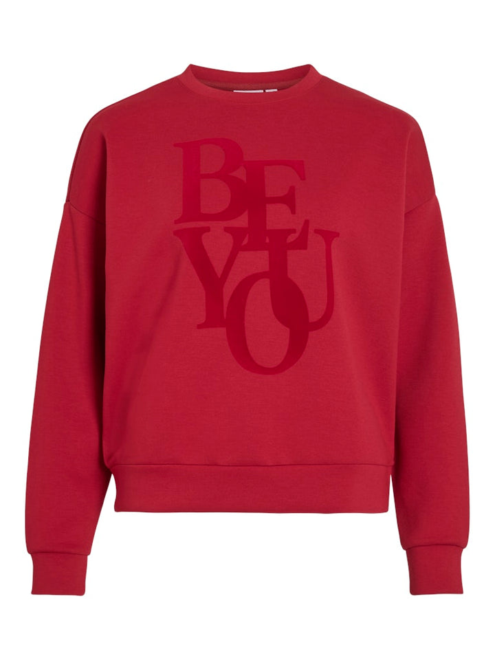 Vireflect Be You O-neck L/s Top - Rood