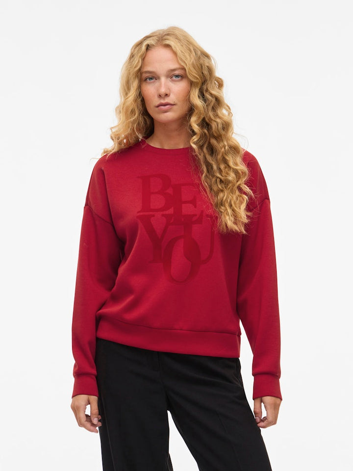 Vireflect Be You O-neck L/s Top - Rood