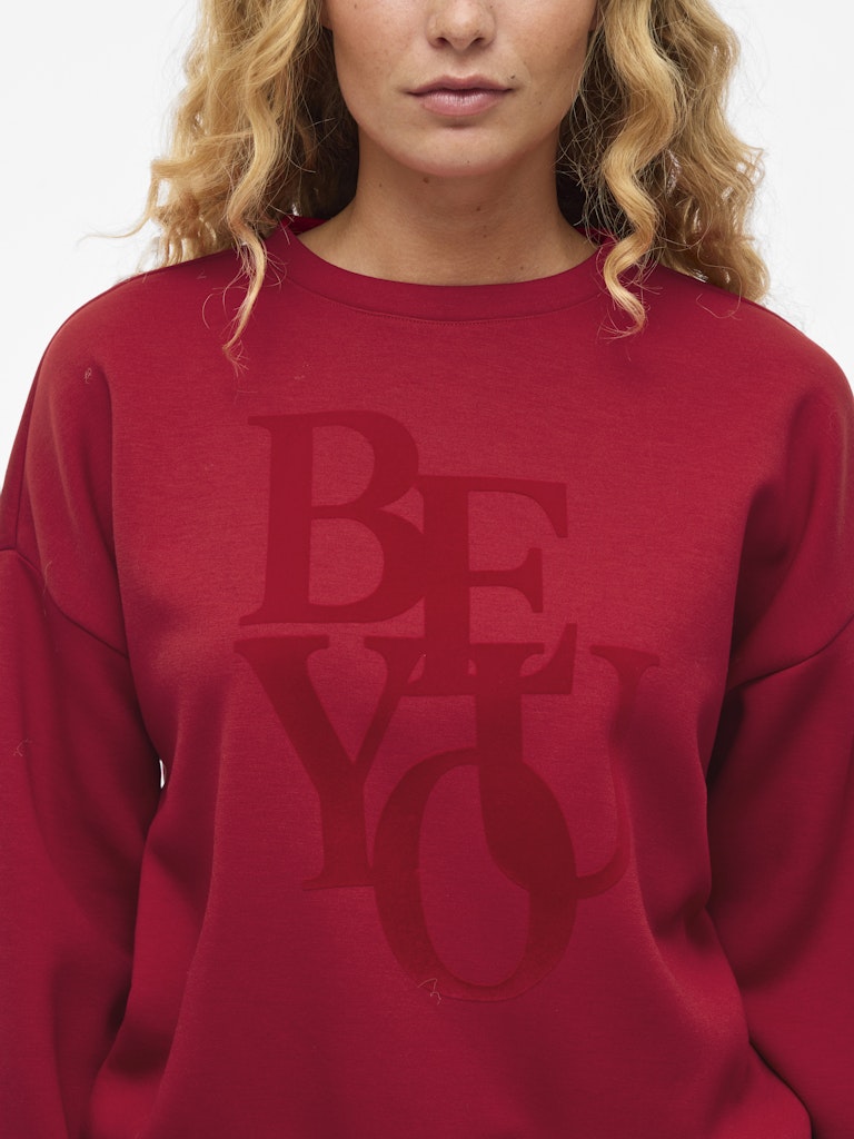 Vireflect Be You O-neck L/s Top - Rood