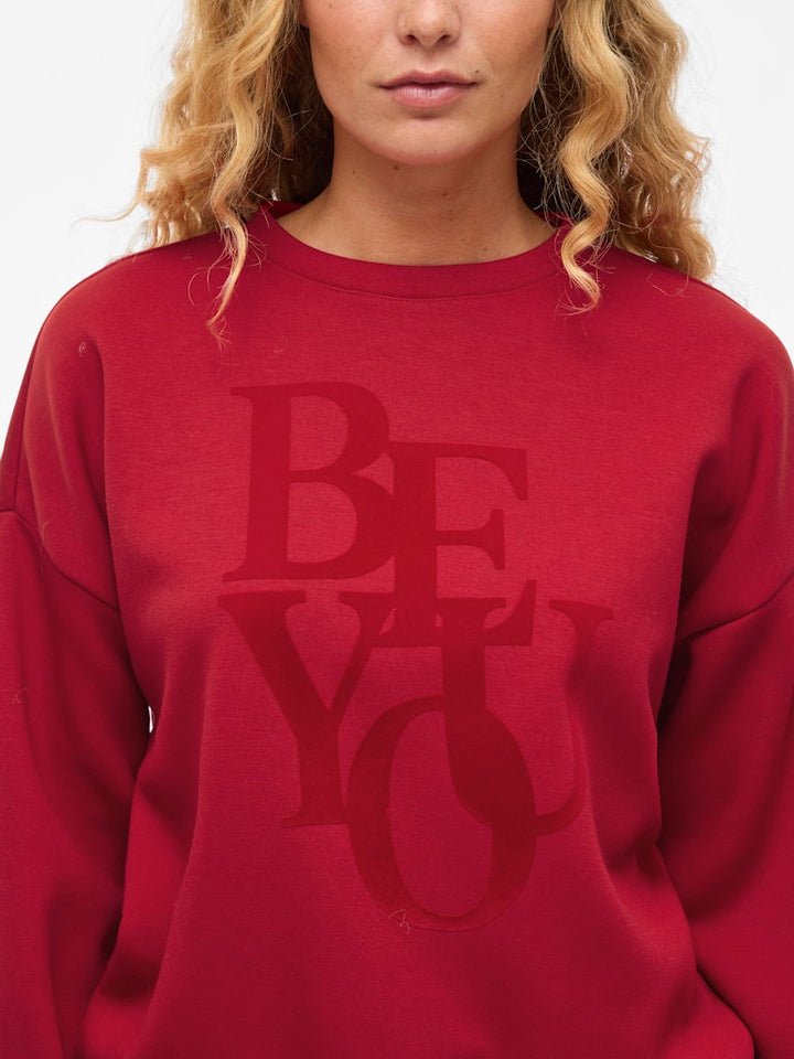 Vireflect Be You O-neck L/s Top - Rood