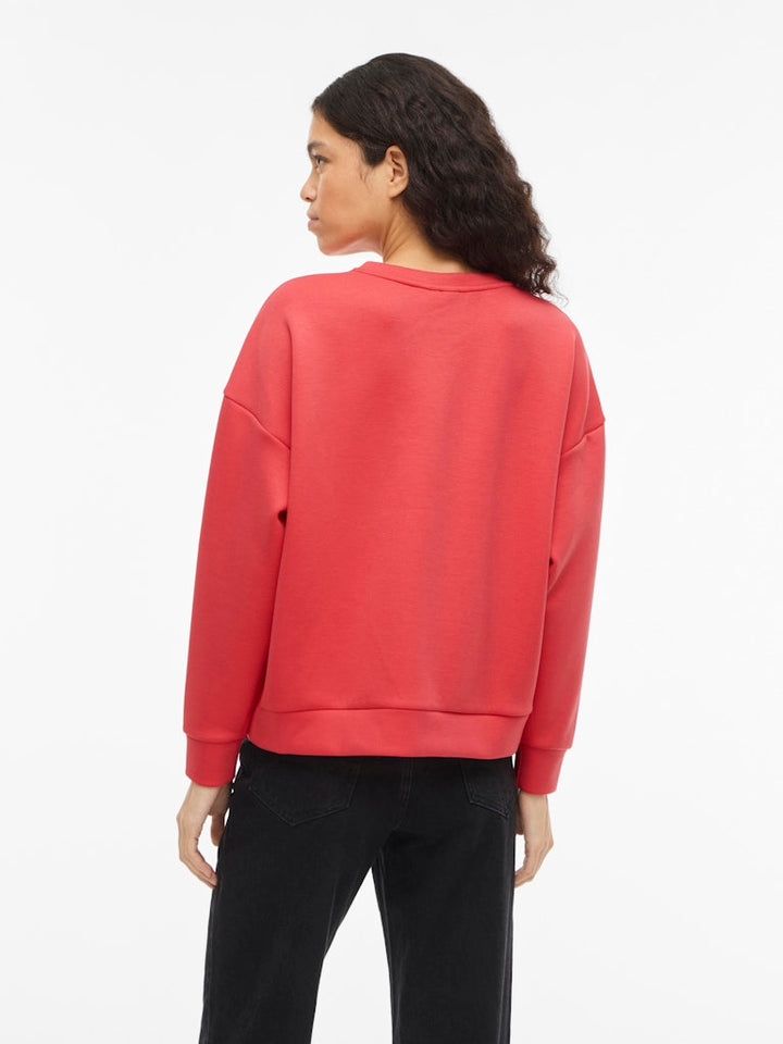 Visiffi Imagine O-neck L/s Top/pb - Koraal Rood