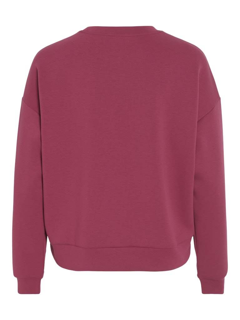 Vireflect Love O-neck L/s Top - Bordeaux