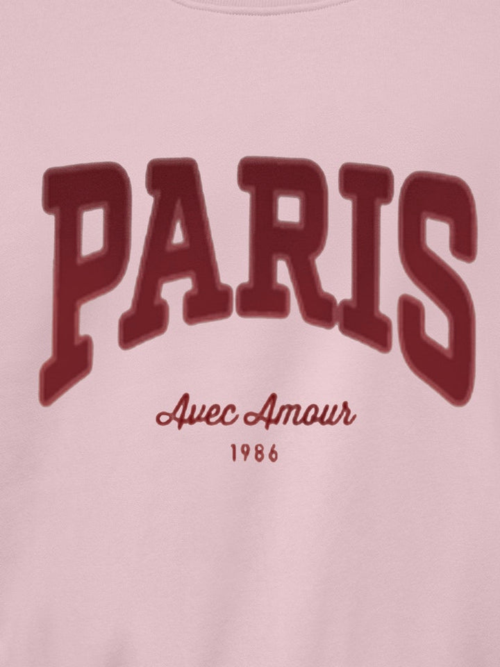 Jdymesa Life L/s O-nk Emb Sweat Jrs Noos - Fuchsia
