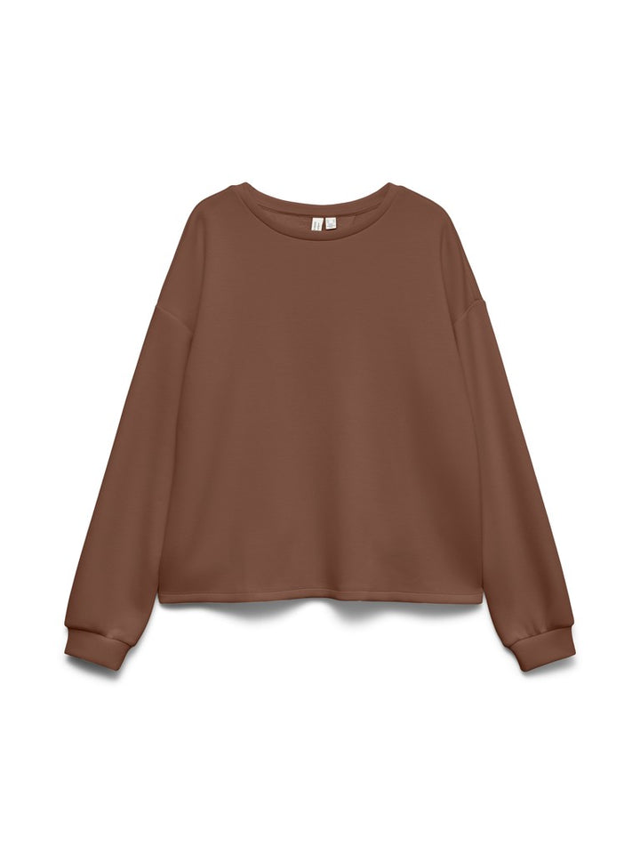 Vmlocca L/s Lace Sweatshirt Jrs Btq - Bruin