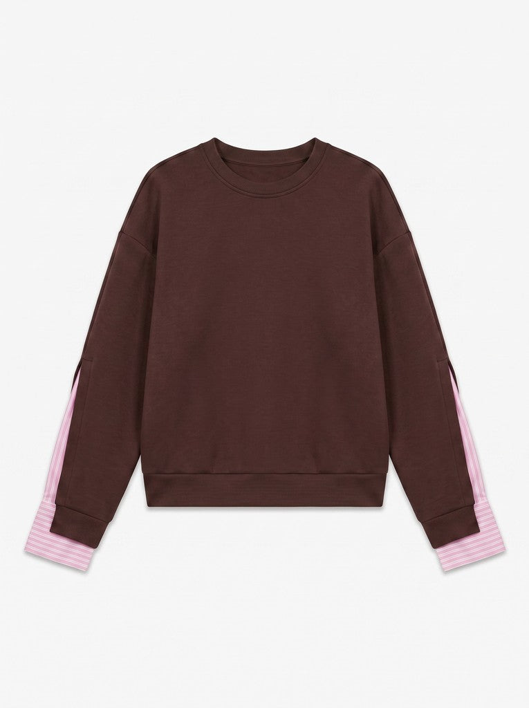 Vmgina Belt Ls Shirt Wvn - Bruin