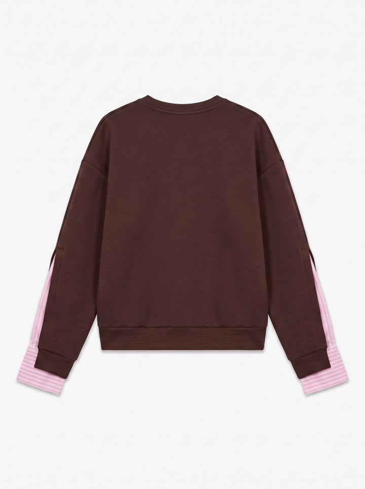 Vmgina Belt Ls Shirt Wvn - Bruin
