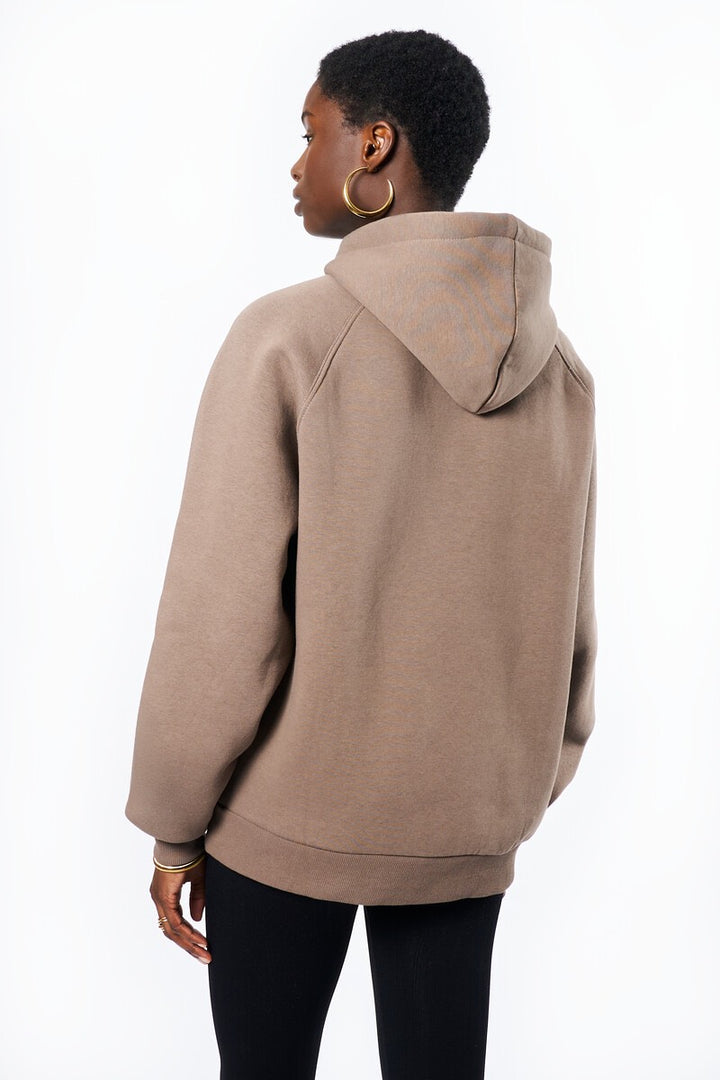 Bruine Hoodie 'ame Sauvage' - Taupe