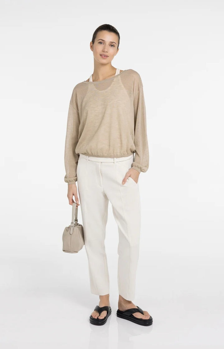 Twinset Sweater With Singlet - Taupe