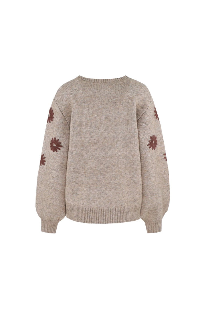Zaina Knitting Sweater - Bruin Dessin