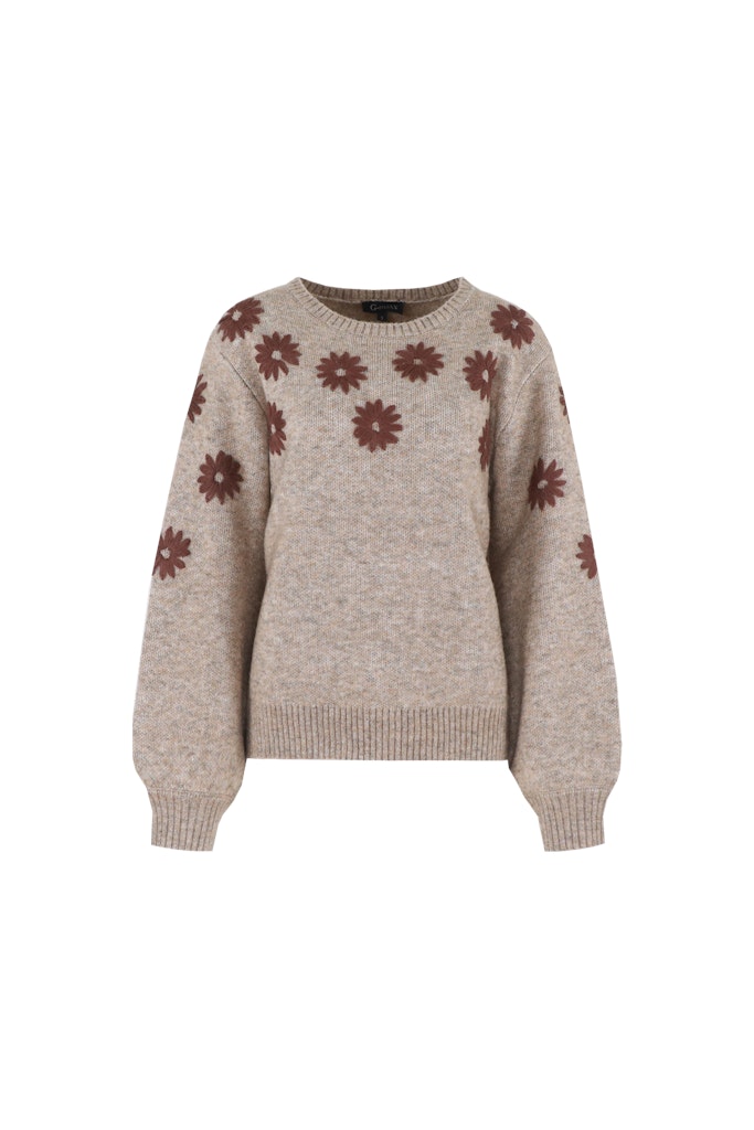Zaina Knitting Sweater - Bruin Dessin