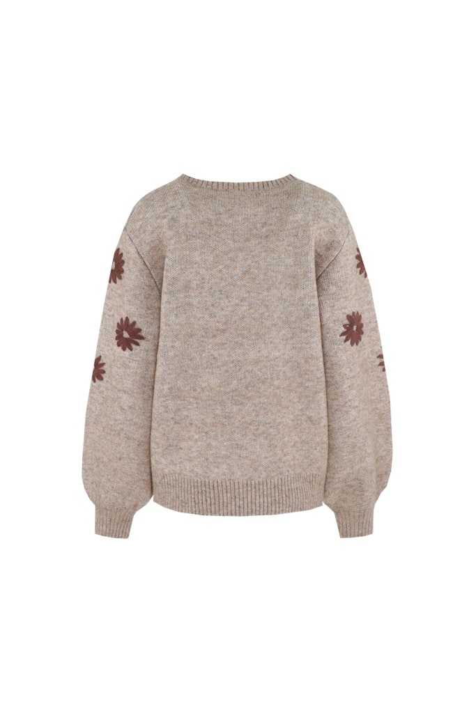 Zaina Knitting Sweater - Bruin Dessin