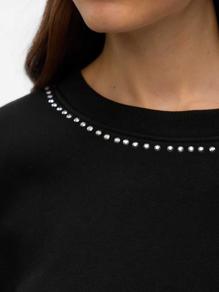 Vmlotte Trina Ls Sweat Box Ga Bf - Zwart