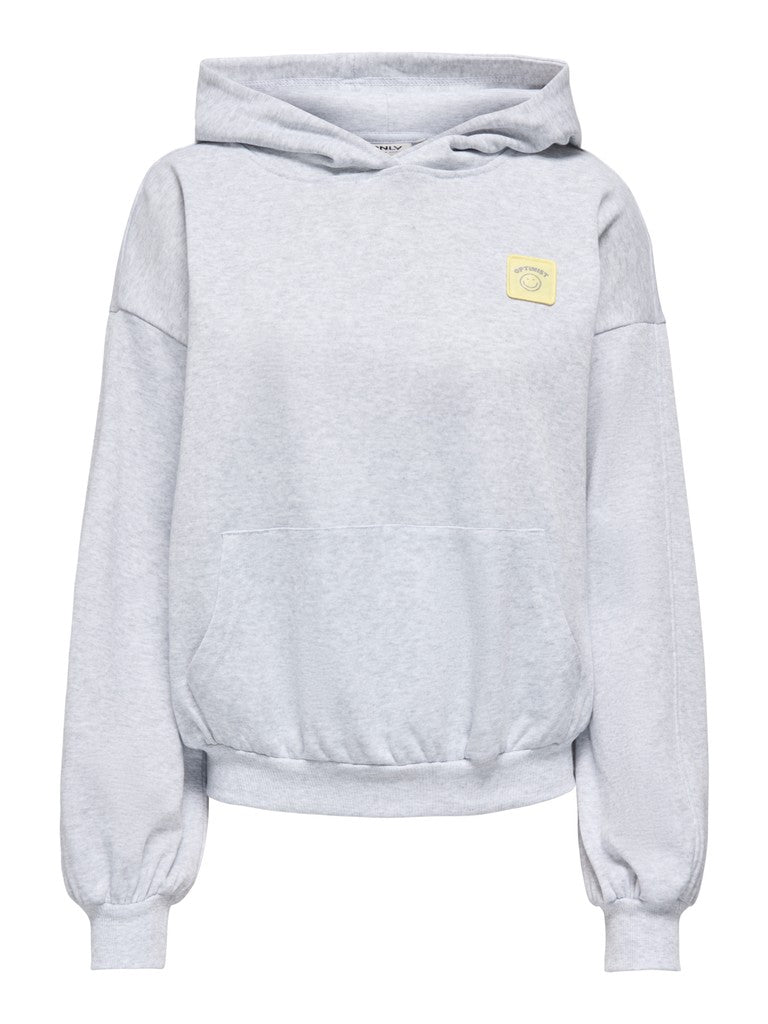 Onlofelia L/s Hood Ub Swt - Grijs