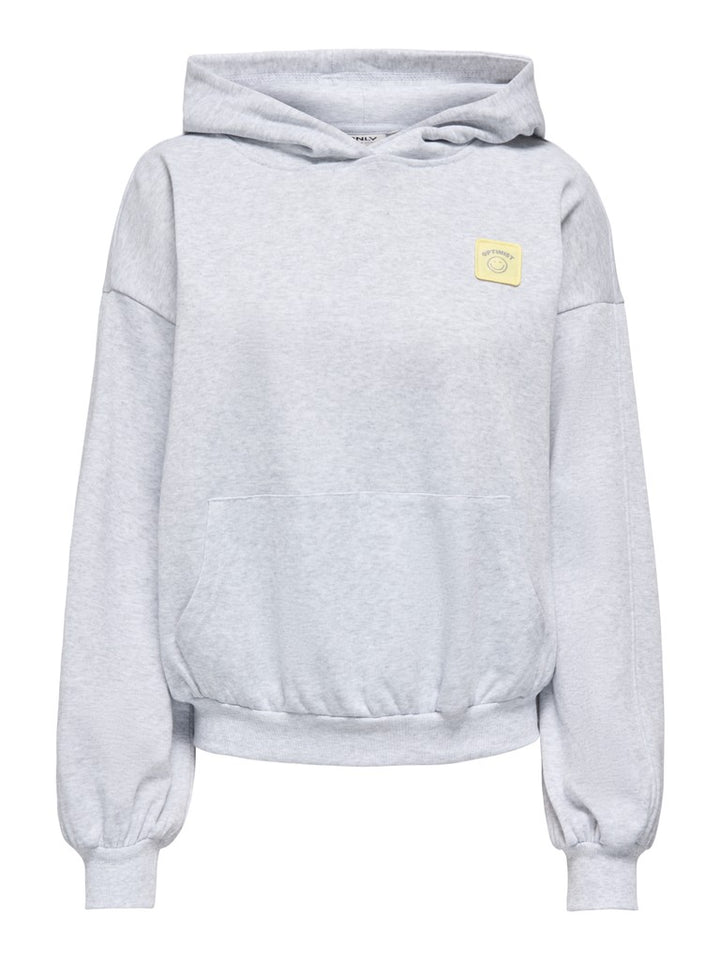 Onlofelia L/s Hood Ub Swt - Grijs