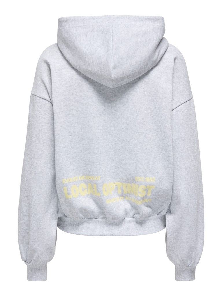 Onlofelia L/s Hood Ub Swt - Grijs