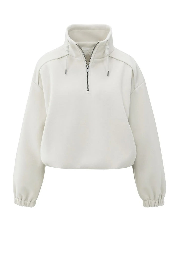 Balloon Sleeve Sweatshirt - Lichtgrijs