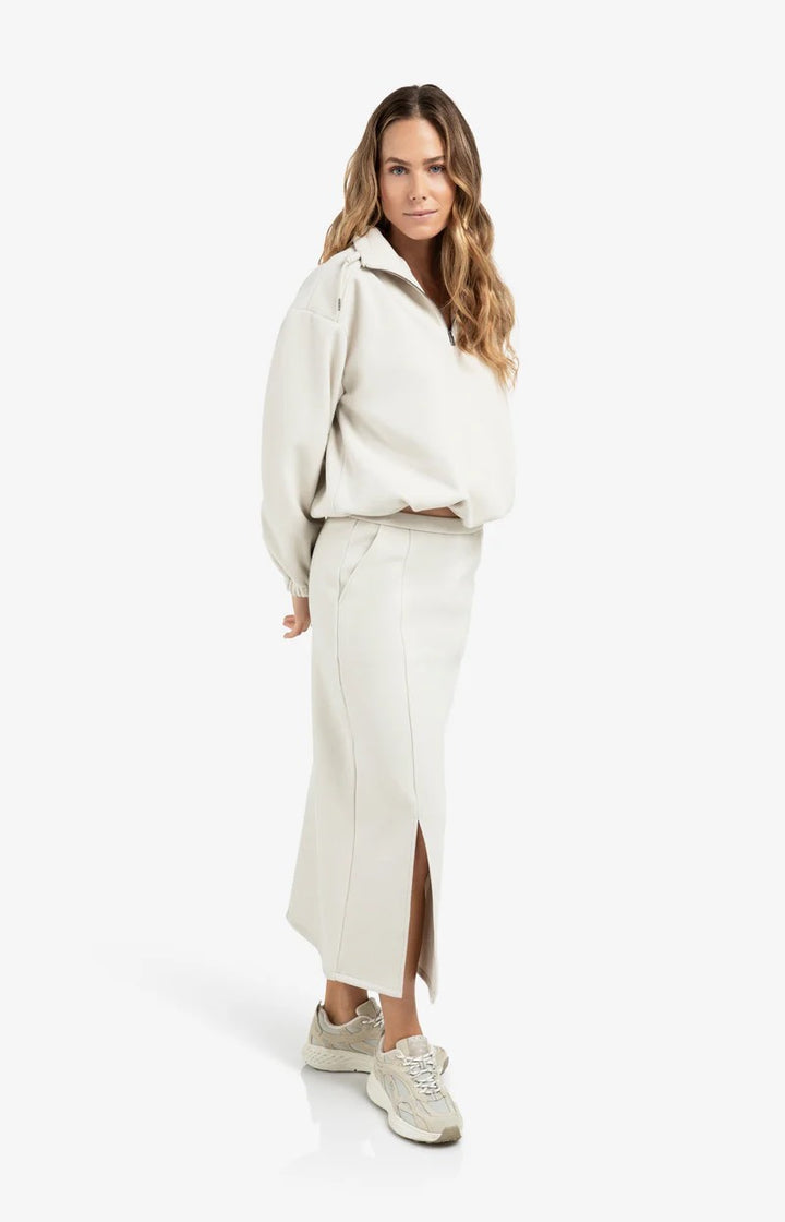 Balloon Sleeve Sweatshirt - Lichtgrijs