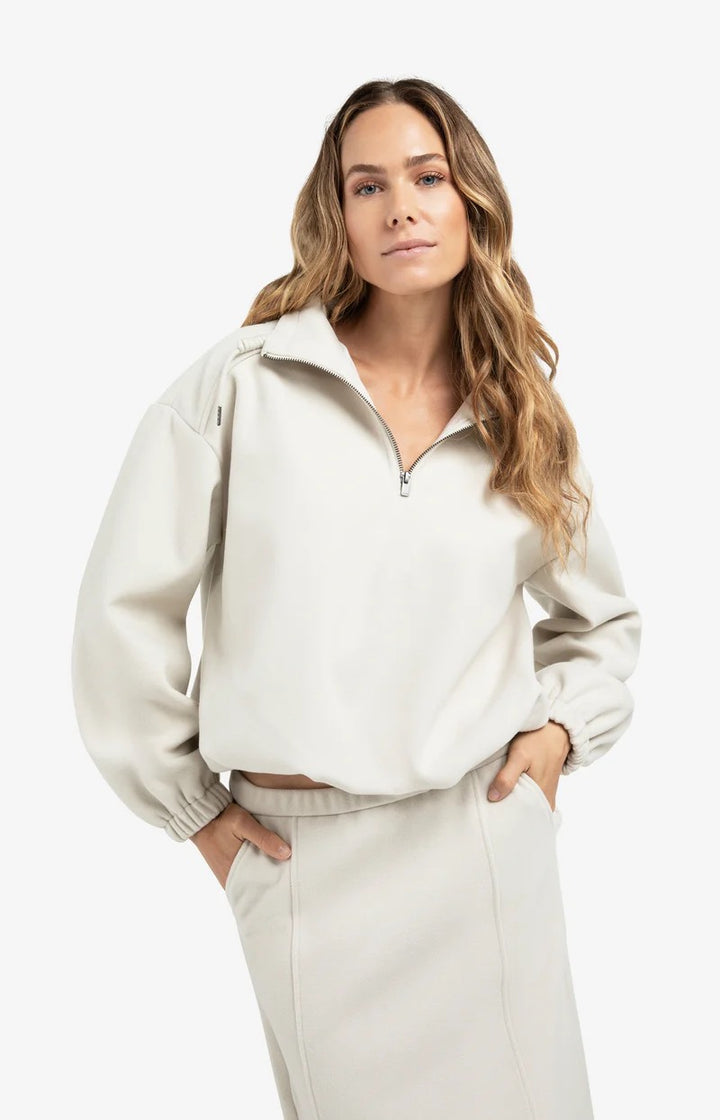 Balloon Sleeve Sweatshirt - Lichtgrijs