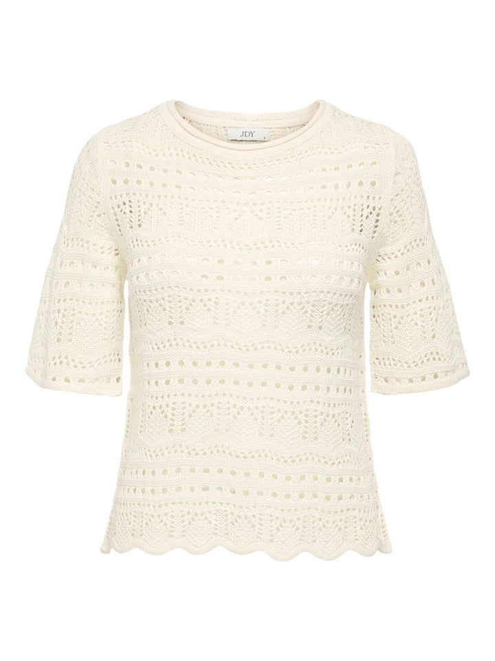 Jdysun Lay 2/4 Pullover Knt Noos - Ecru