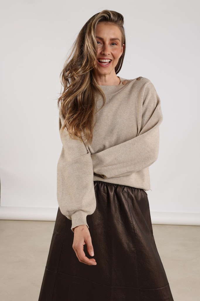 Daytona Pullover Lurex - Zand