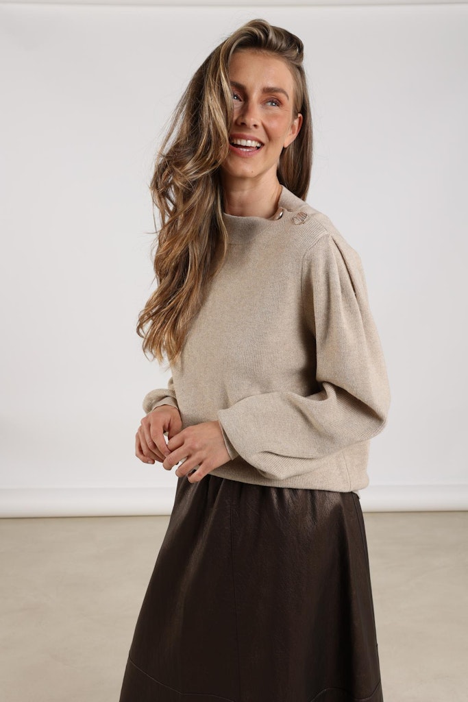 Daytona Pullover Lurex - Zand