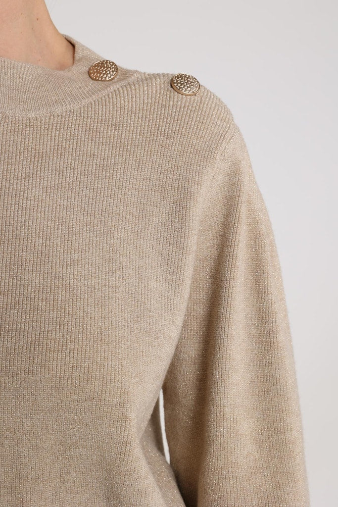 Daytona Pullover Lurex - Zand
