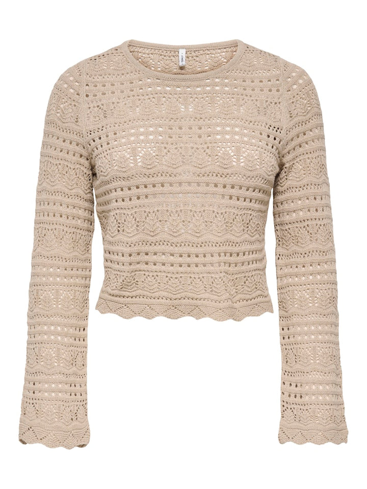 Onlelke Life Ls Pullover Knt Noos - Zand
