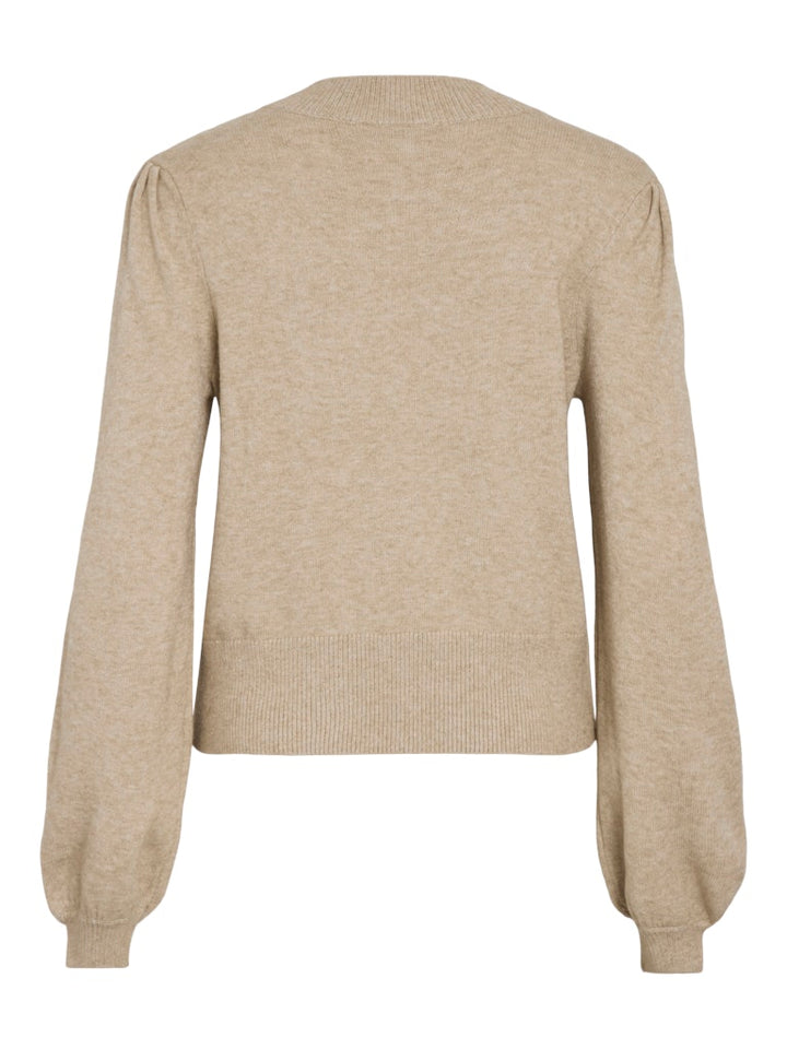 Viril Turtle-nk Balloon L/s Top - Noos - Zand