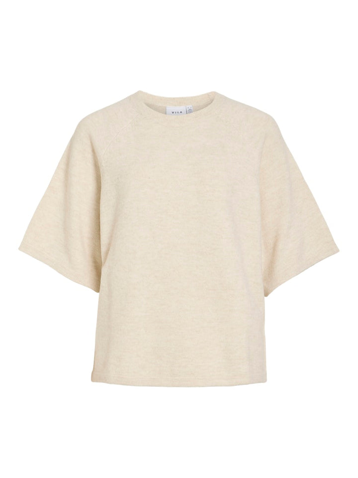 Viliga 2/4 O-neck Knit Top - Noos - Beige