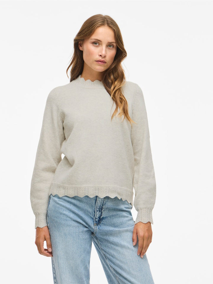Vinikolina O-neck L/s Knit Top - Noos - Kit