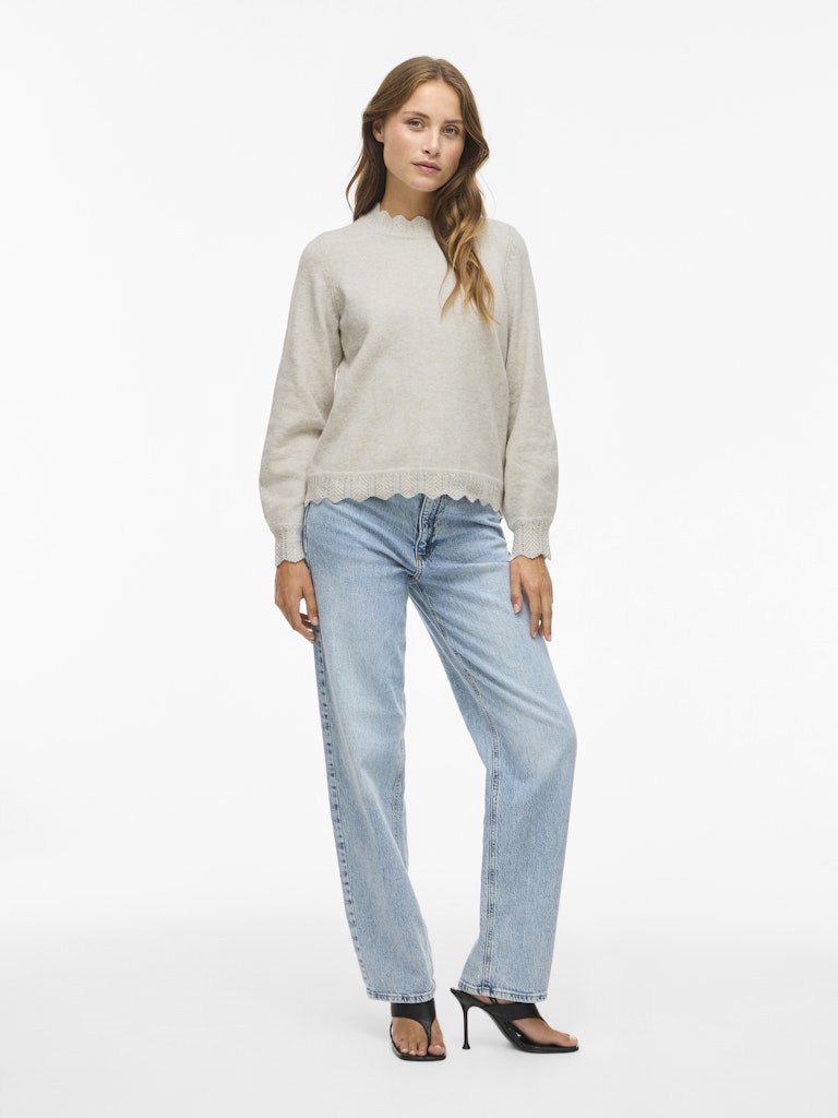 Vinikolina O-neck L/s Knit Top - Noos - Kit