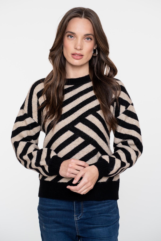 Pullover Stripes - Ecru Dessin